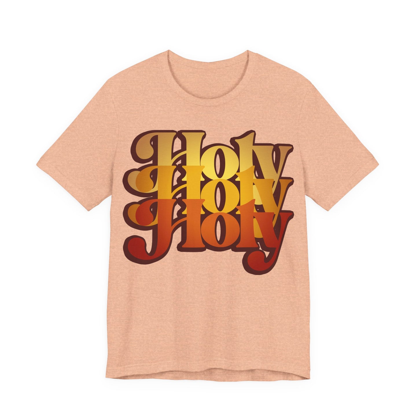 Holy Holy Holy Trisagion Liturgical Prayer 70s Style Orthodox T-Shirt | Orthodox Christian Cotton Unisex T-Shirt