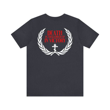 Archangel Michael of the Apocalypse / Death is Swallowed Up In Victory | Orthodox Christian Double-Sided T-Shirt