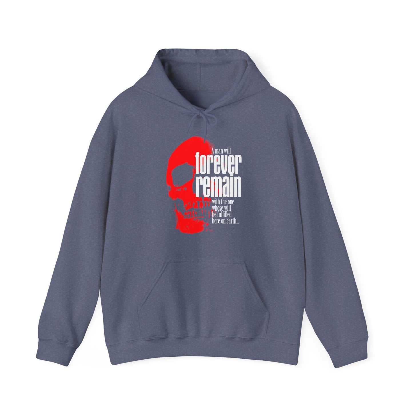 A Man Will Forever Remain with the One Whose Will He Fulfilled | Cannot Serve Two Masters | Red Skull | Orthodox Christian Hoodie