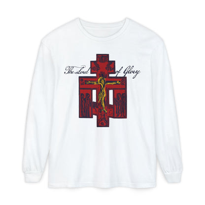 The Lord of Glory | Russian Golgotha Crucifix IconoGraphic | 1 Corinthians 2:8 | Orthodox Christian Long Sleeve Shirt