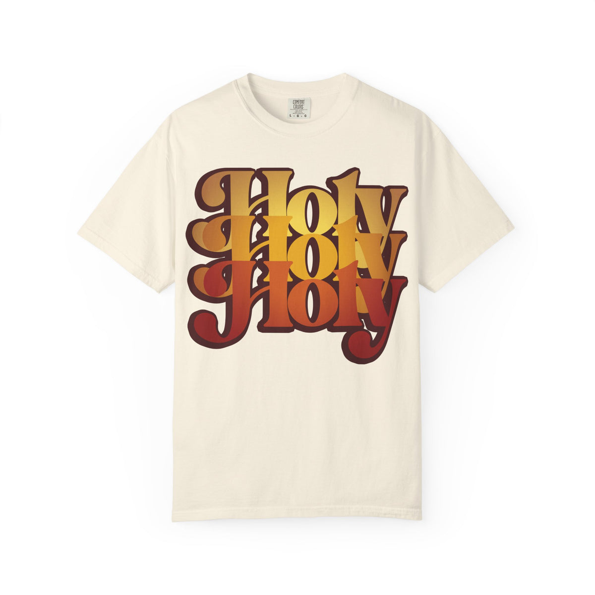 Holy Holy Holy Trisagion Liturgical Prayer 70s Style | Cherubim & Seraphim Prayer | Isaiah 6 | Orthodox Heavyweight Cotton Unisex Tee