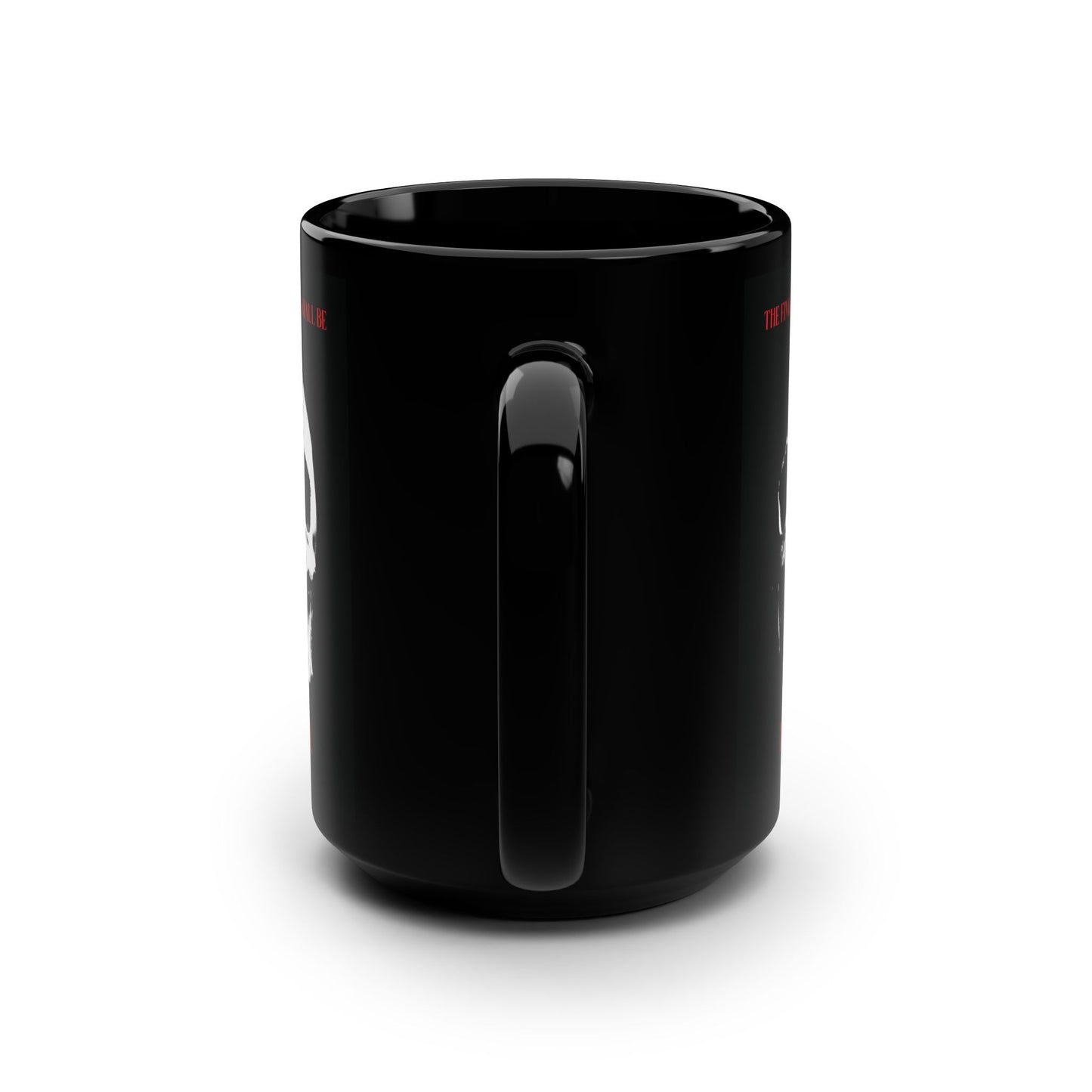 The Final Enemy That Shall Be Destroyed (1 Cor 15:26) | Skull in Crosshairs | Gothic Style Orthodox Christian Black Mug