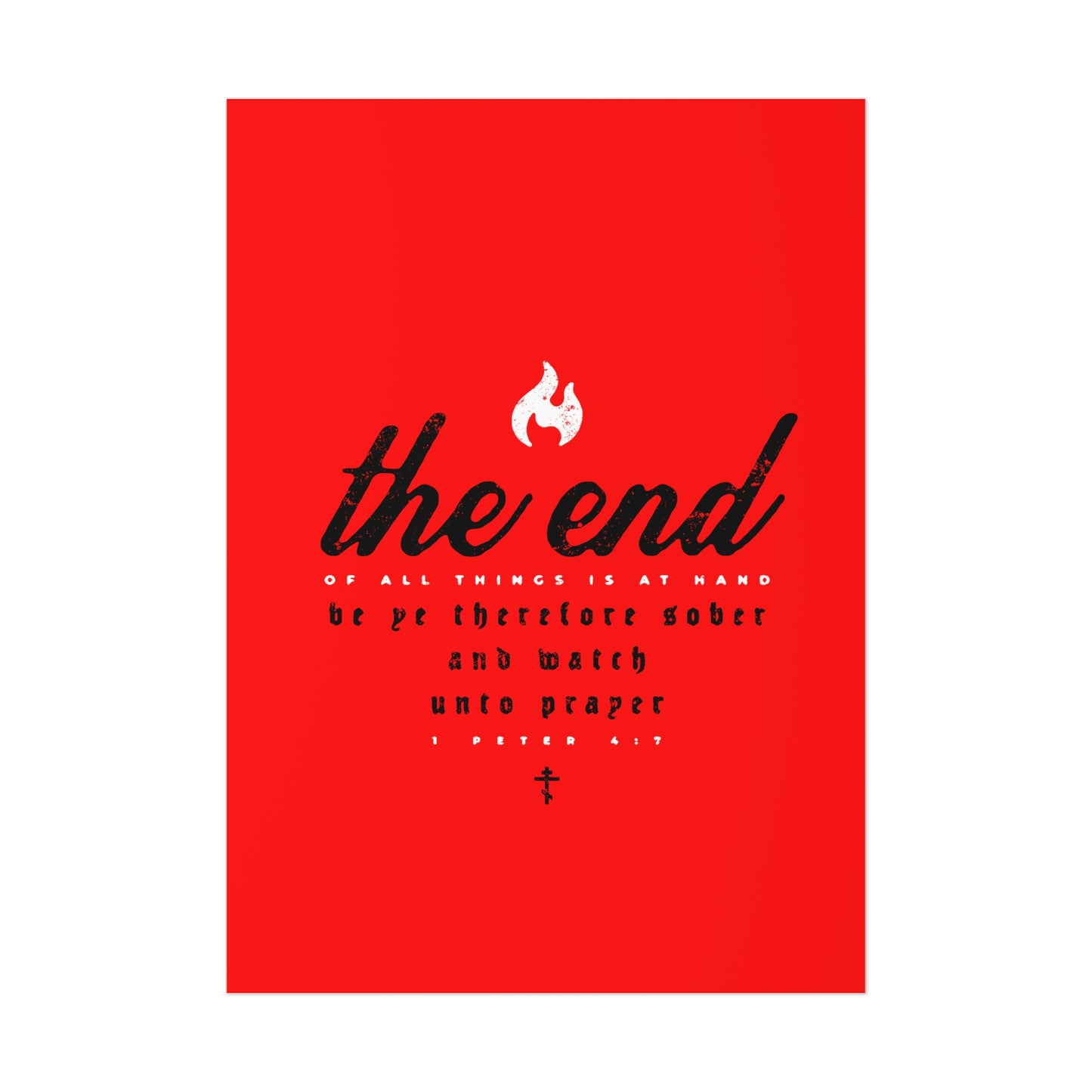 The End of All Things No. 5A | Orthodox Christian Art Poster