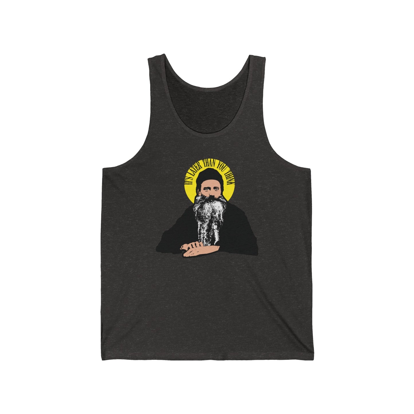 It's Later Than You Think No. 5 (Fr Seraphim Rose) | Orthodox Christian Jersey Tank Top / Sleeveless Shirt