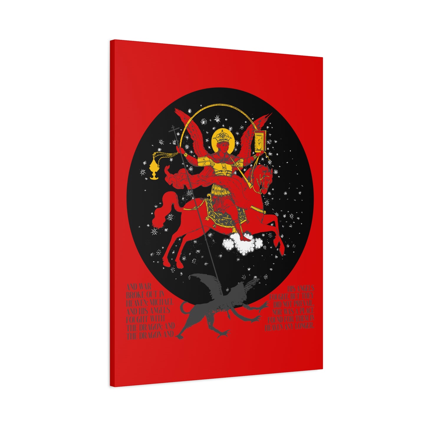 Archangel Michael of the Apocalypse No. 1 | Canvas Icono-Graphic | Orthodox Christian Art