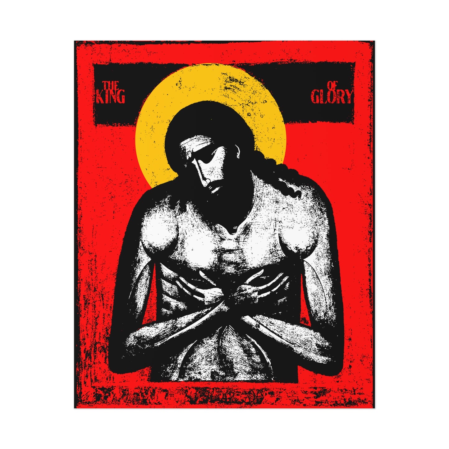 The King of Glory IconoGraphic No. 1 | Orthodox Christian Art Poster