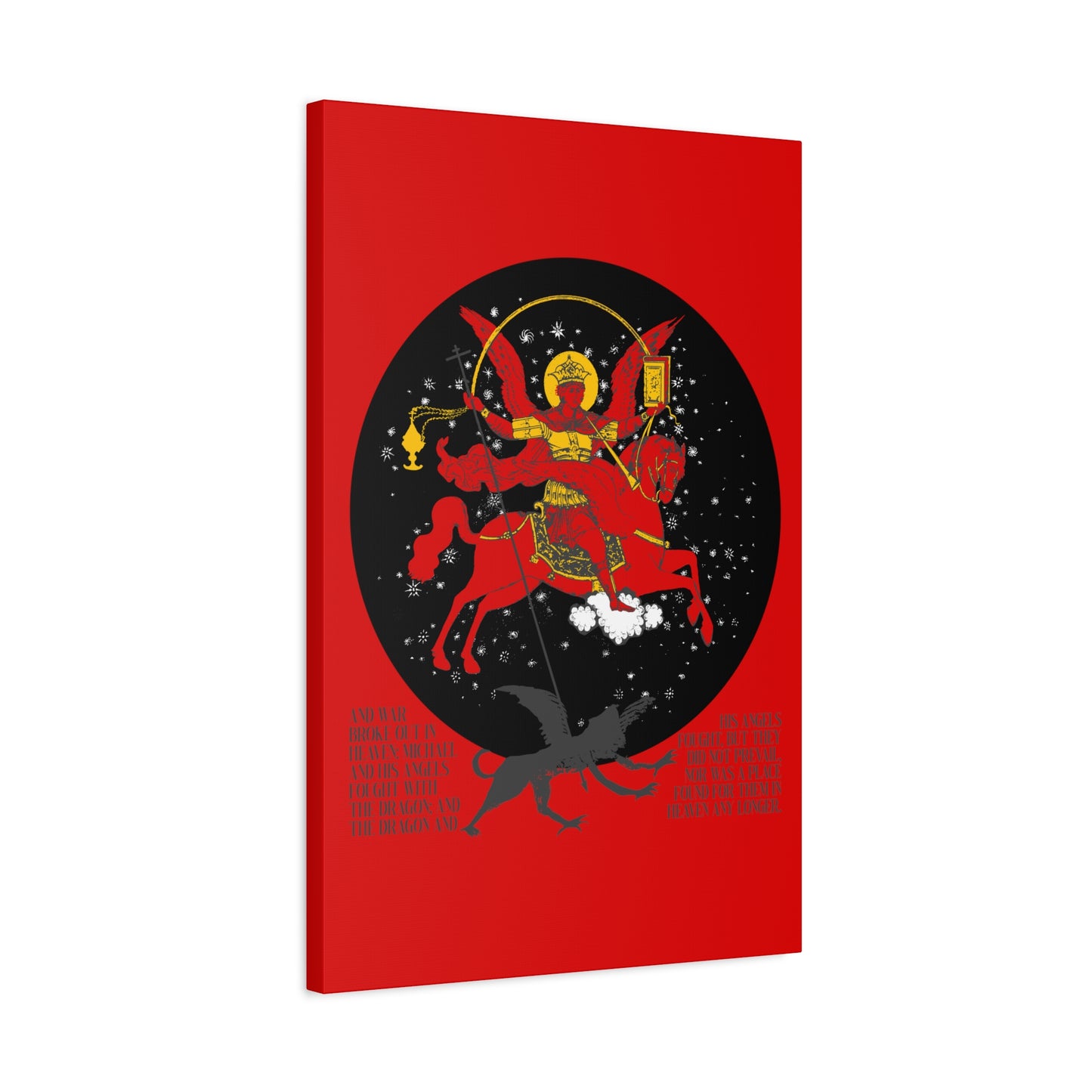 Archangel Michael of the Apocalypse No. 1 | Canvas Icono-Graphic | Orthodox Christian Art