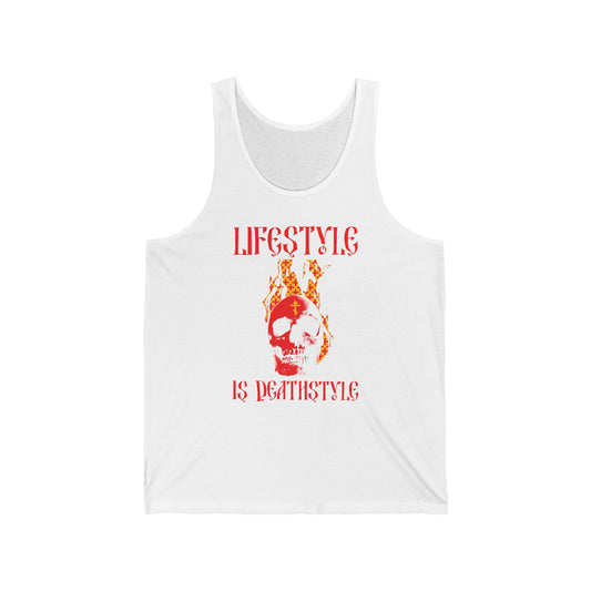 Lifestyle is Deathstyle No.1 | Orthodox Christian Jersey Tank Top / Sleeveless Shirt