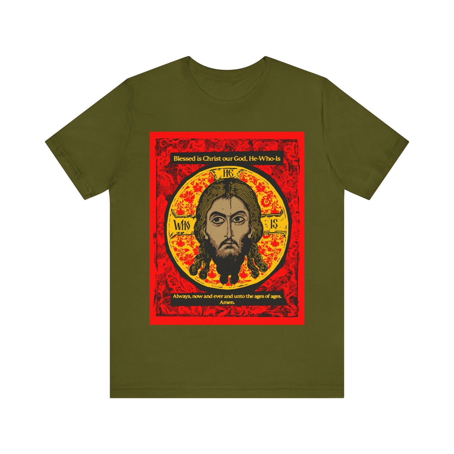 Icon Made-Without-hands (Mandylion/Image of Edessa) IconoGraphic No. 1 | Orthodox Christian T-Shirt