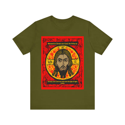 Icon Made-Without-hands (Mandylion/Image of Edessa) IconoGraphic No. 1 | Orthodox Christian T-Shirt