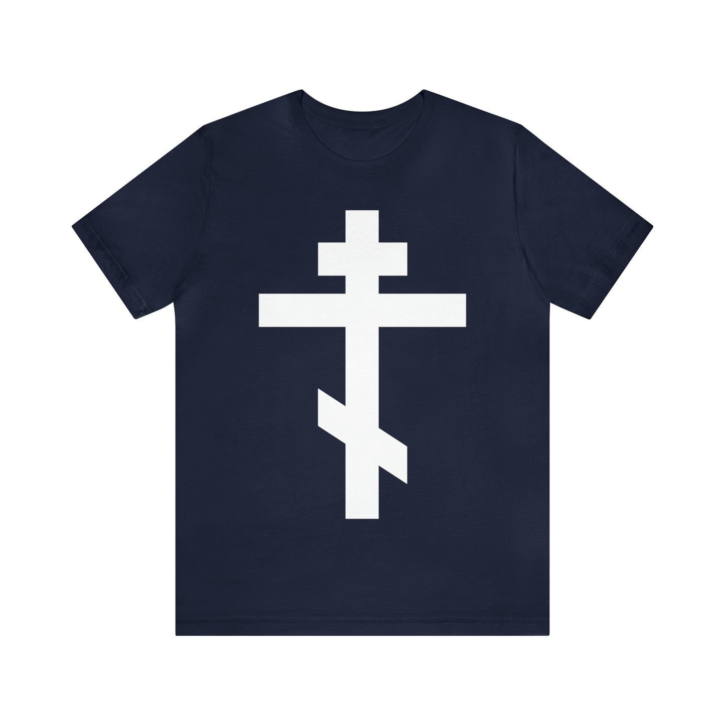 Simple Orthodox Cross (White) No. 1 | Orthodox Christian T-Shirt