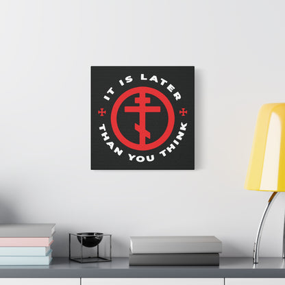 Add meaning to your space with "It Is Later Than You Think" wall art—featuring an Orthodox Cross in Circle, inspired by Fr Seraphim Rose—reminding you to reflect, turn from darkness, and embrace the light. Perfect for above your desk.