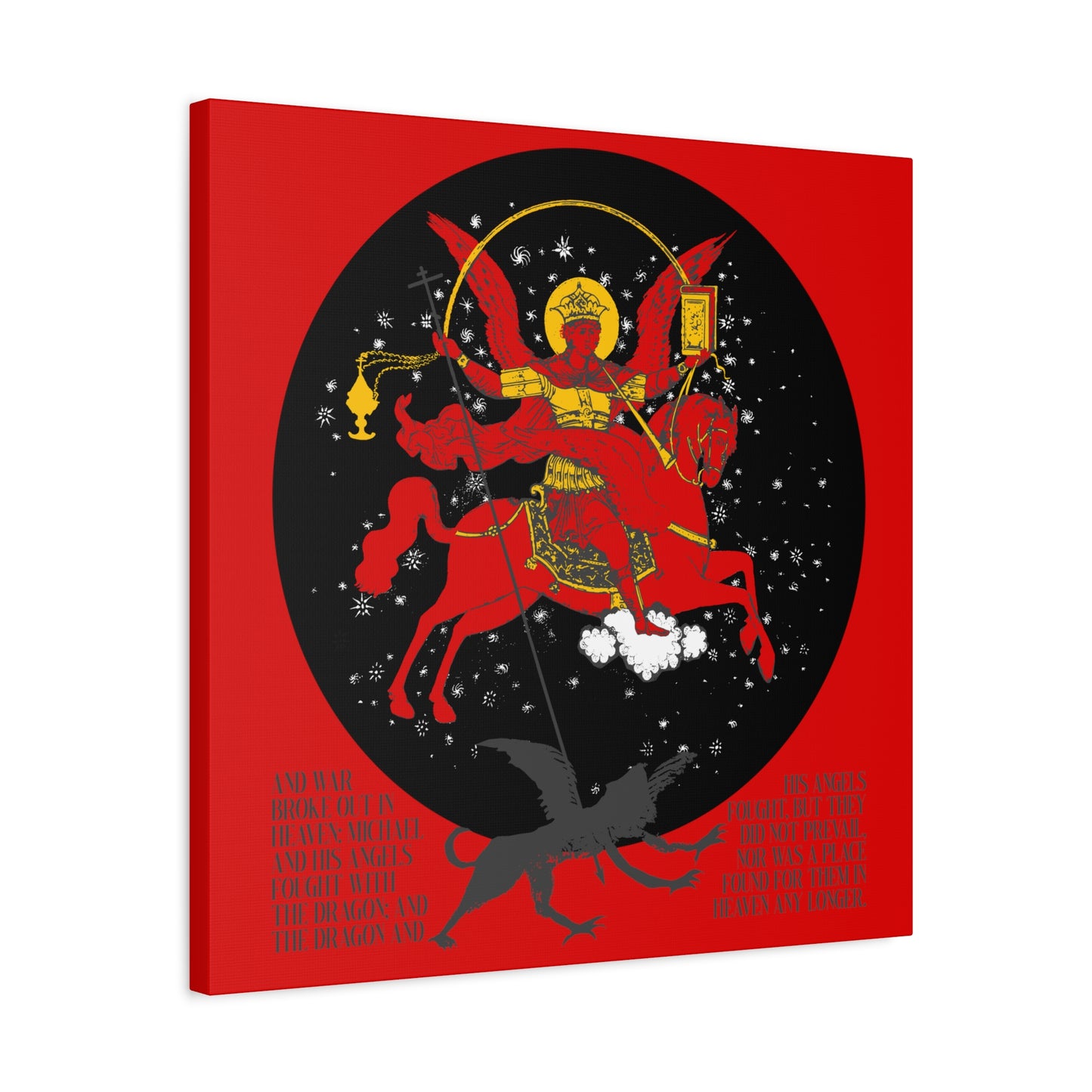 Archangel Michael of the Apocalypse No. 1 | Canvas Icono-Graphic | Orthodox Christian Art