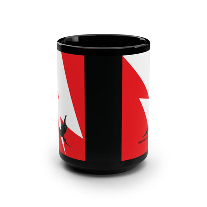 Shall Not Prevail | Satan Fell from Heaven Like Lightning (Luke 10:18) | Minimalist Design | Orthodox Christian 15oz Black Mug