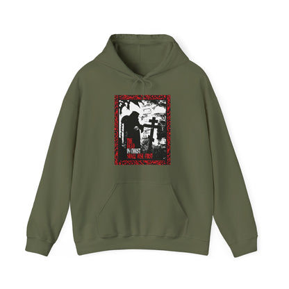 The Dead in Christ Shall Rise First | Gothic Graveyard Design | 1 Thessalonians 4:16 | Orthodox Christian Hoodie