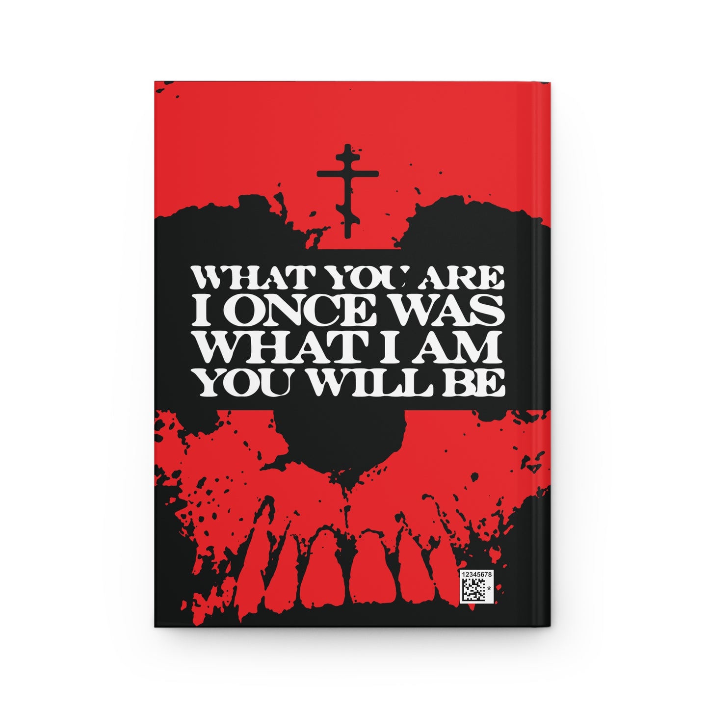 What You Are, I Once Was. What I Am, You Will Be | Memento Mori | Red Skull Remembrance of Death | Orthodox Christian Hardcover Journal