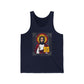 Christ Pantocrator IconoGraphic No. 1 (Alpha and Omega) | Orthodox Christian Jersey Tank Top / Sleeveless Shirt