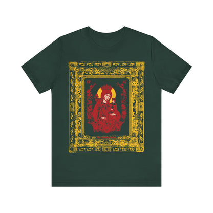 The Unfading Bloom (Theotokos Iconographic) No. 1 | Orthodox Christian T-Shirt