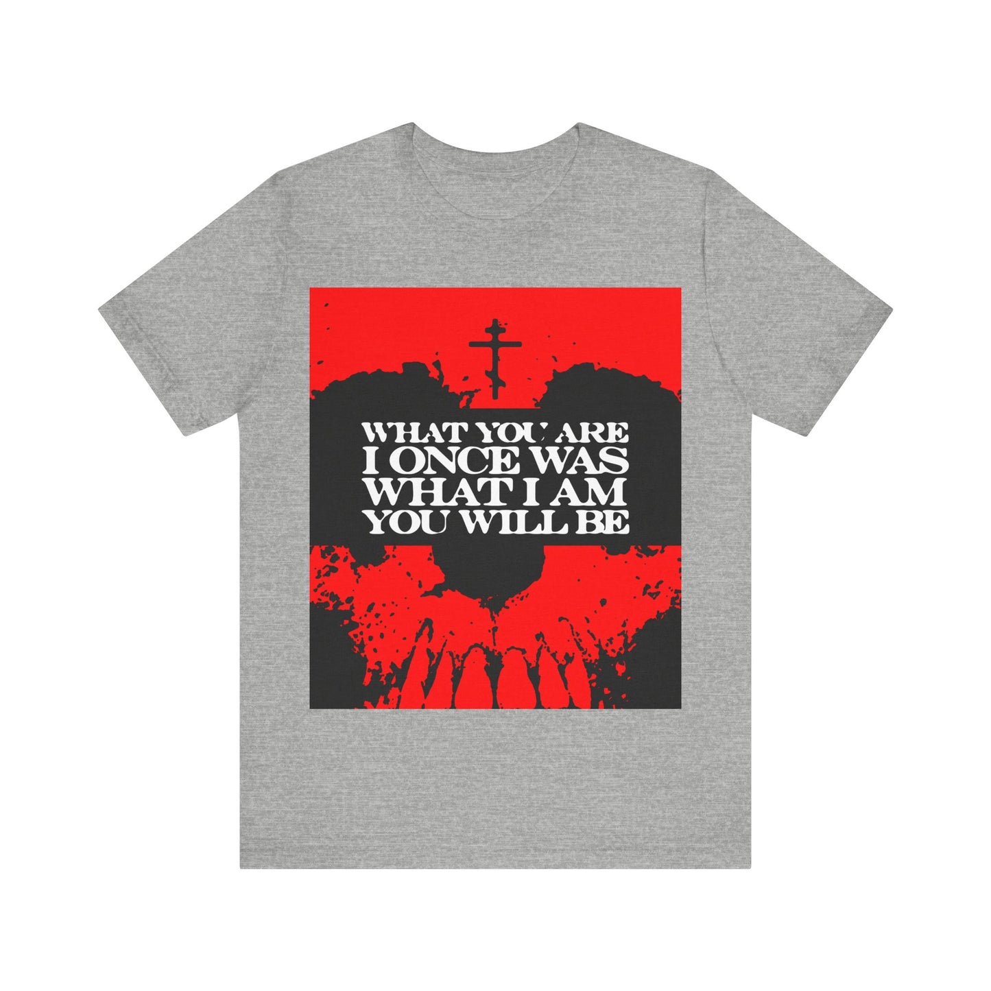 What You Are, I Once Was. What I Am, You Will Be | Memento Mori | Red Skull Remembrance of Death | Orthodox Christian T-Shirt