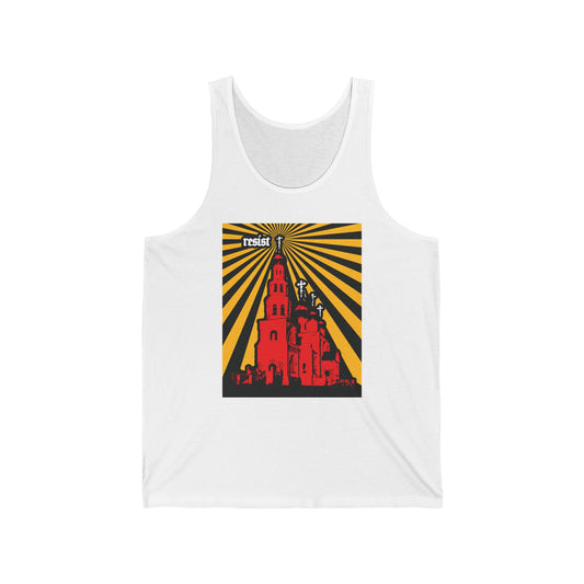 Resist (Orthodoxy Against the World) No. 1 | Orthodox Christian Jersey Tank Top / Sleeveless Shirt