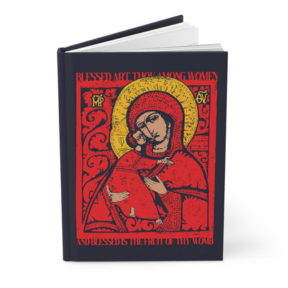 Vladimir Theotokos Icon (Blessed Art Thou Among Women) No. 1 | Orthodox Christian Accessory | Hardcover Journal