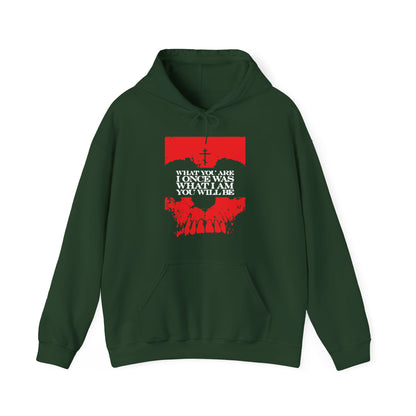 What You Are, I Once Was. What I Am, You Will Be | Memento Mori | Red Skull Remembrance of Death | Orthodox Christian Hoodie