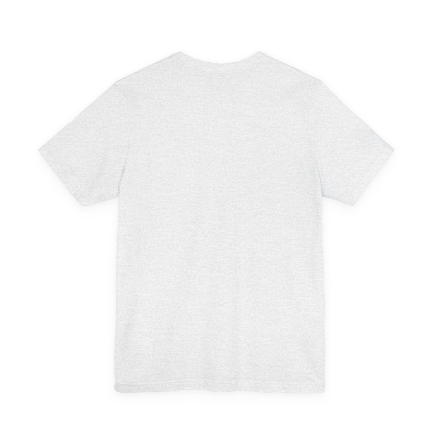 Those Who Mourn Over Their Sins | St George Slaying Dragon IconoGraphic | St John Climacus lightweight cotton unisex tee displayed from the back, laid flat on a white background—its uncomplicated design reflecting the quiet contemplation and spiritual depth found in St John Climacus’ meditations on Godly mourning.