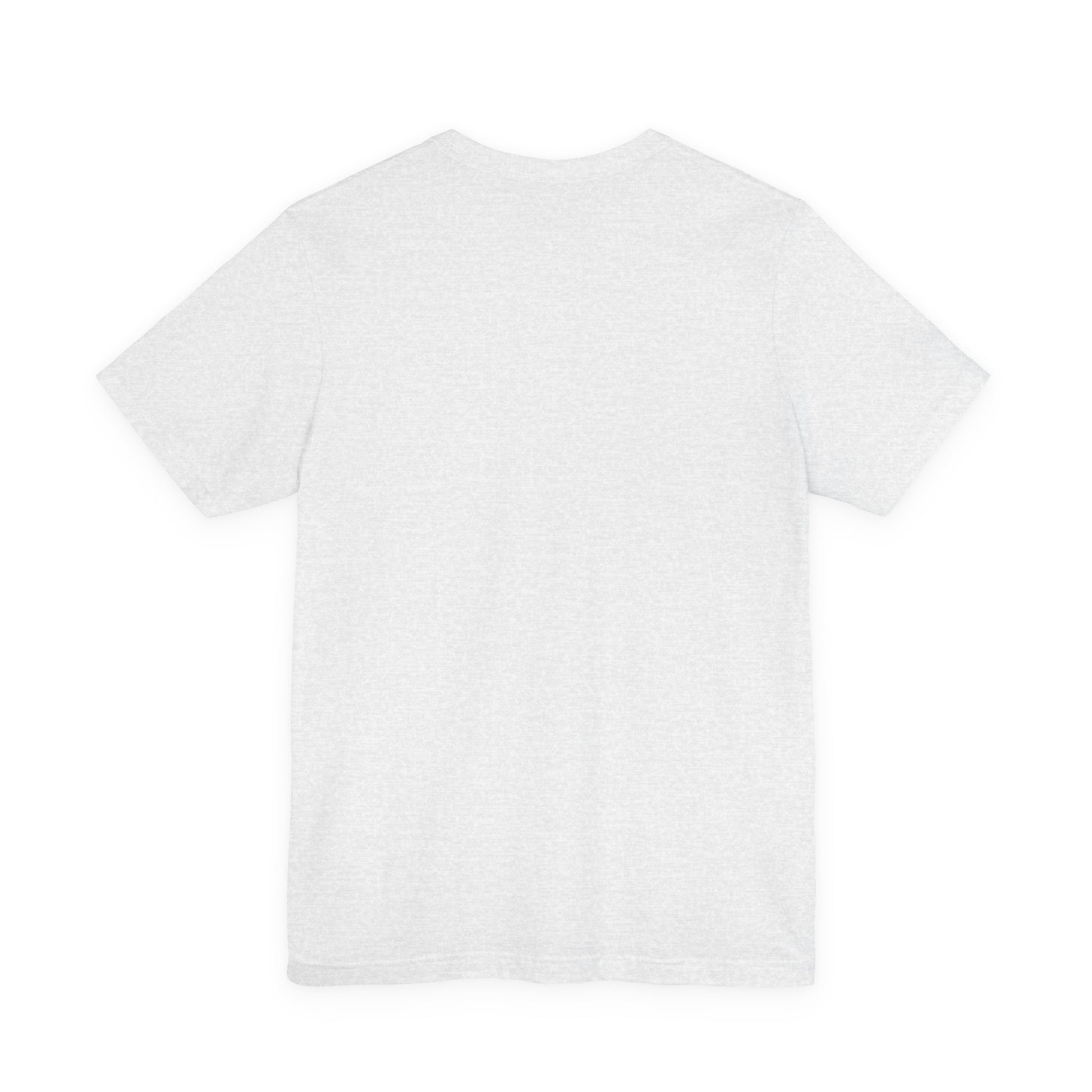 Those Who Mourn Over Their Sins | St George Slaying Dragon IconoGraphic | St John Climacus lightweight cotton unisex tee displayed from the back, laid flat on a white background—its uncomplicated design reflecting the quiet contemplation and spiritual depth found in St John Climacus’ meditations on Godly mourning.