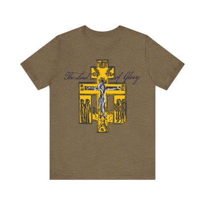 The Lord of Glory | Russian Golgotha Crucifix IconoGraphic | 1 Corinthians 2:8 | Orthodox Christian T-Shirt