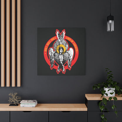 Holy Holy Holy, Lord of Sabaoth | Lord of Hosts | Unseen Realm | Isaiah 6 | Orthodox Seraphim Angel IconoGraphic | Christian Wall Art
