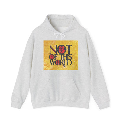 My Kingdom is Not of This World (John 18:36) | Bold Red, Yellow & Black Textured Design with Icon Motifs | Orthodox Christian Hoodie