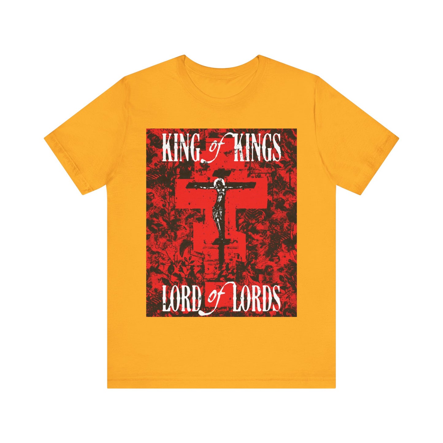 King of Kings, Lord of Lords (Jesus Christ Crucifix IconoGraphic) No. 1 | Orthodox Christian T-Shirt