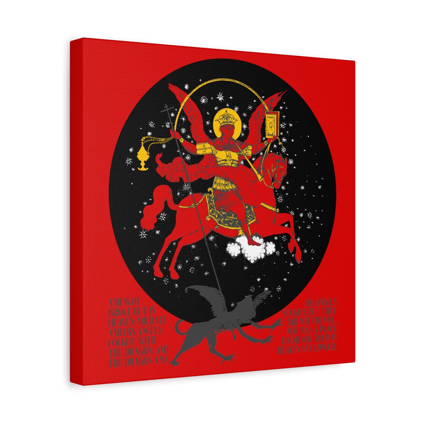 Archangel Michael of the Apocalypse No. 1 | Canvas Icono-Graphic | Orthodox Christian Art