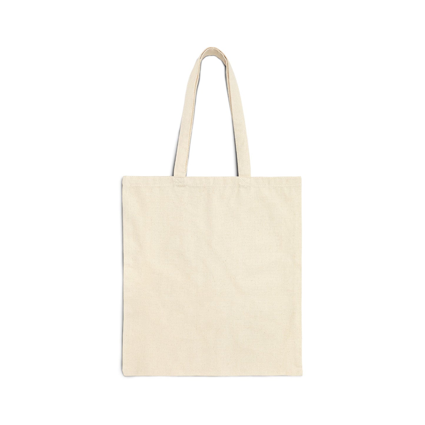 A natural canvas tote bag with two handles featuring the White Orthodox Cross and Galatians 6:14—"May I never boast, except in the cross of our Lord Jesus Christ"—a meaningful symbol for reflecting on Christ’s sacrifice and salvation.