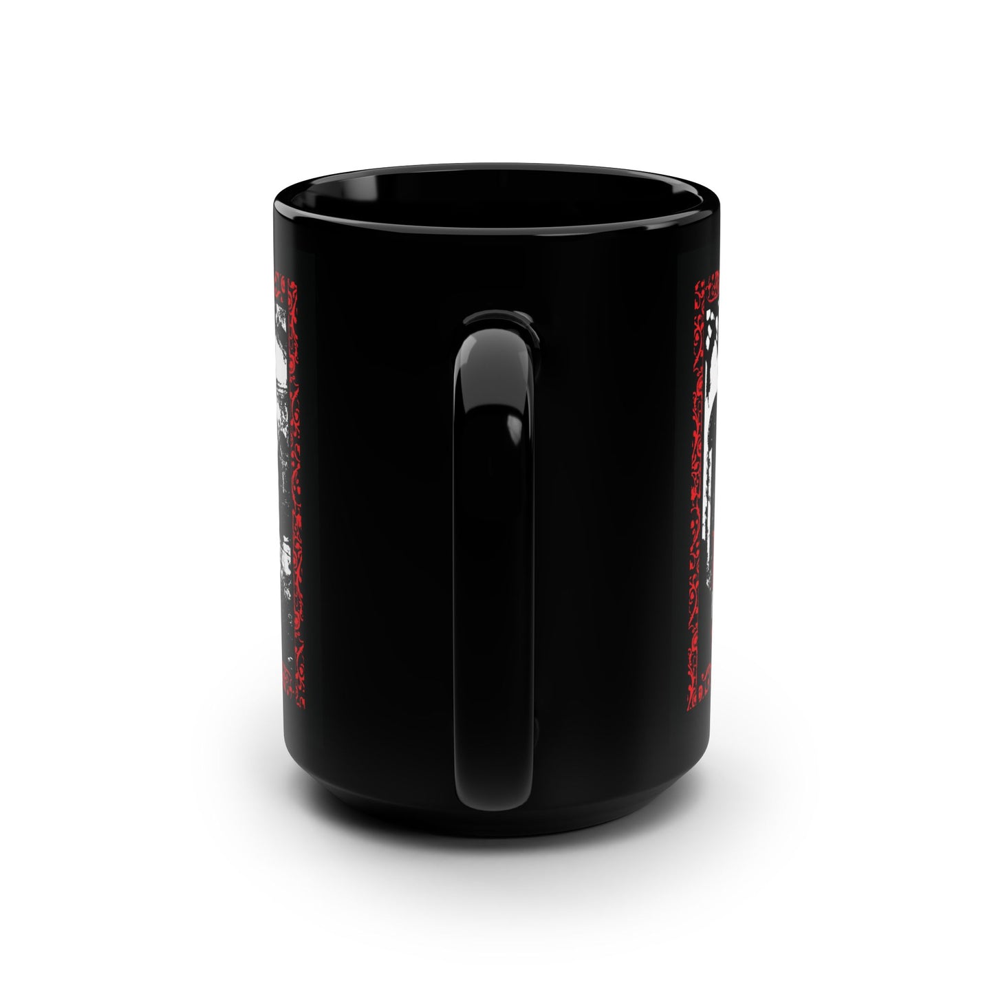 The Dead in Christ Shall Rise First | Gothic Graveyard Design | 1 Thessalonians 4:16 | Orthodox Christian Black Mug