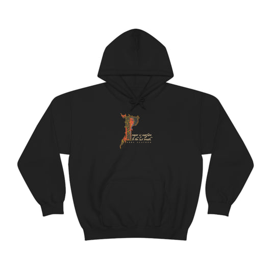 Prayer is Warfare to the Last Breath No. 1  | Orthodox Christian Hoodie / Hooded Sweatshirt