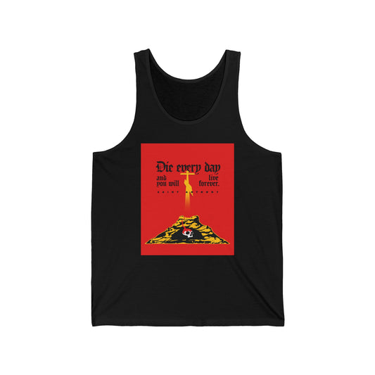 Die Every Day (St Anthony) No. 1 | Orthodox Christian Jersey Tank Top / Sleeveless Shirt