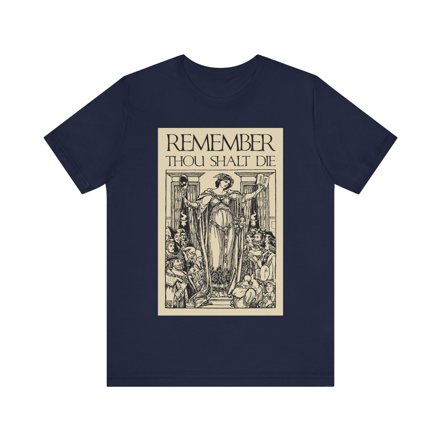 Remember You Will Die Shakespearean Design | Memento Mori | Classic Woodcut Illustration Aesthetic | Orthodox Christian T-Shirt