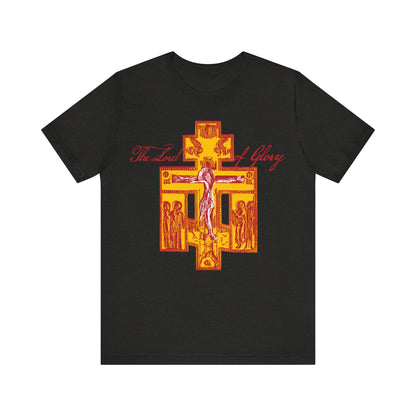 The Lord of Glory | Russian Golgotha Crucifix IconoGraphic | 1 Corinthians 2:8 | Orthodox Christian T-Shirt