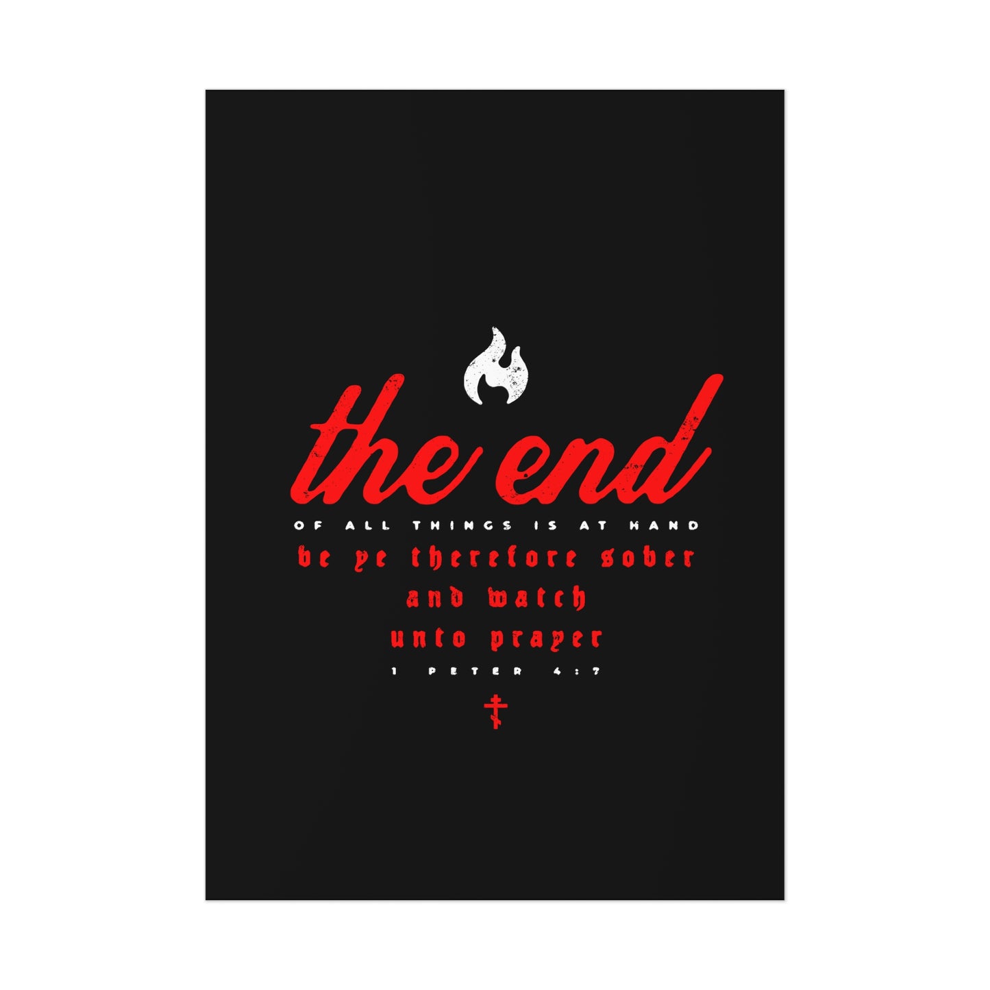 The End of All Things No. 5B | Orthodox Christian Art Poster