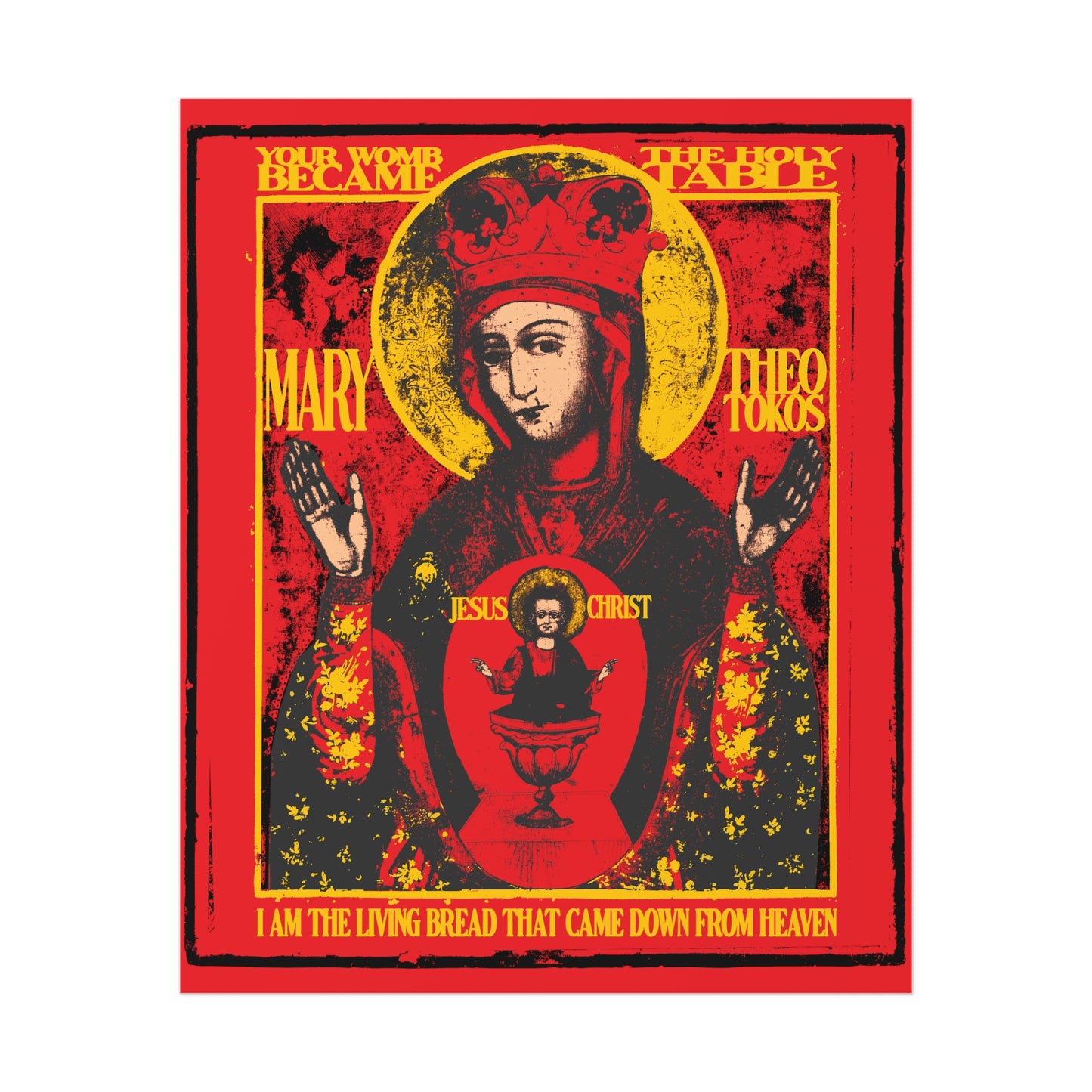 Mother of God of Nicaea IconoGraphic No.1 | Orthodox Christian Art Poster