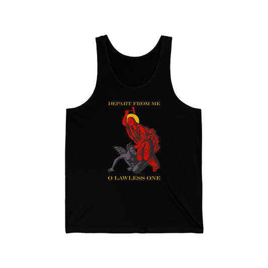 St Marina IconoGraphic (Depart from Me O Lawless One) No. 1 | Orthodox Christian Jersey Tank Top / Sleeveless Shirt