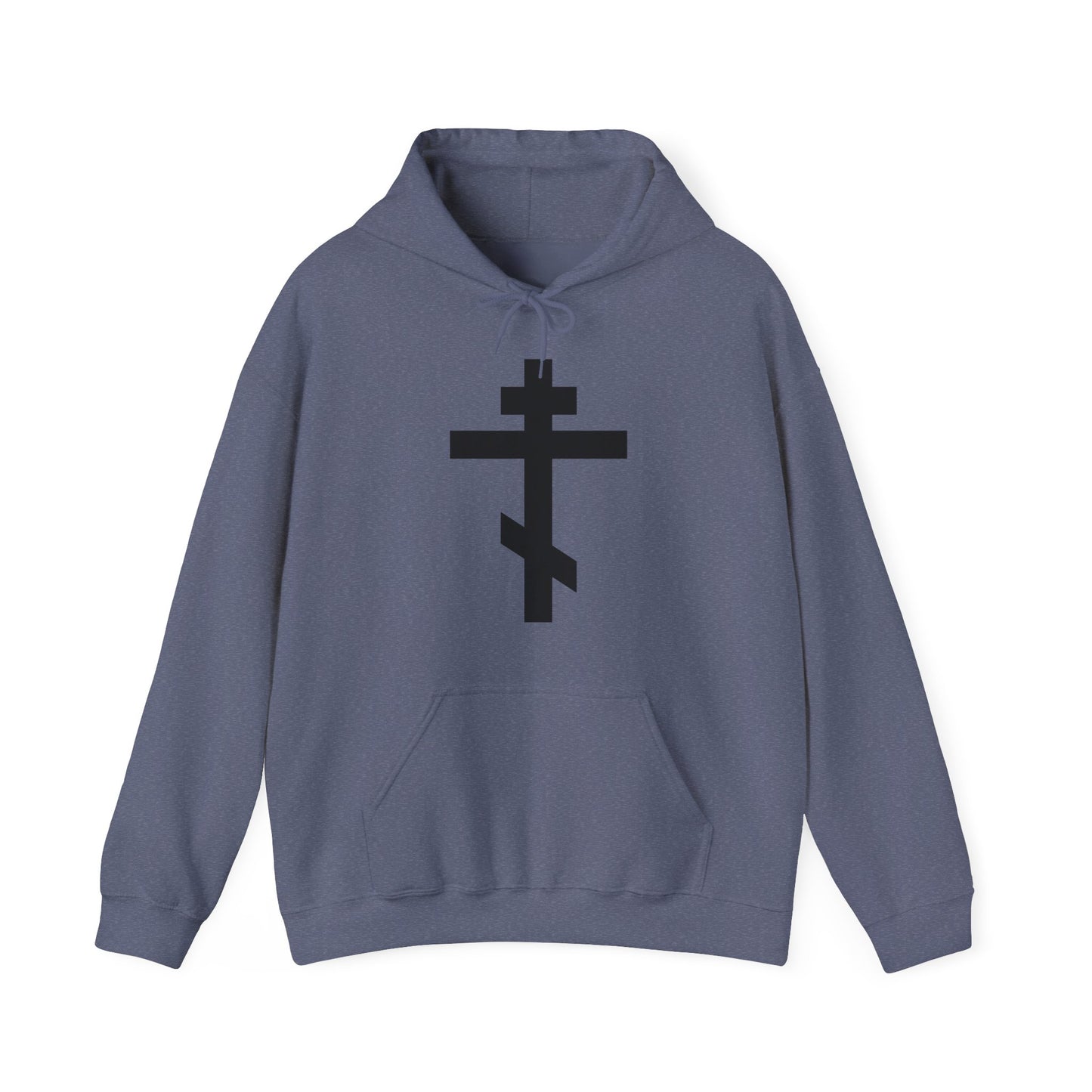 Black Orthodox Cross | May I Never Boast Except in the Cross of Our Lord Jesus Christ (Gal 6:14) | Orthodox Christian Hoodie