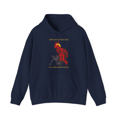 St Marina IconoGraphic (Depart from Me O Lawless One) No. 1 | Orthodox Christian Hoodie / Hooded Sweatshirt