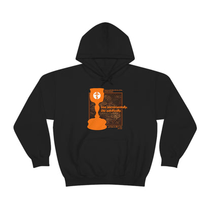 Live Sacramentally, Die Salvifically No. 3 | Orthodox Christian Hoodie / Hooded Sweatshirt