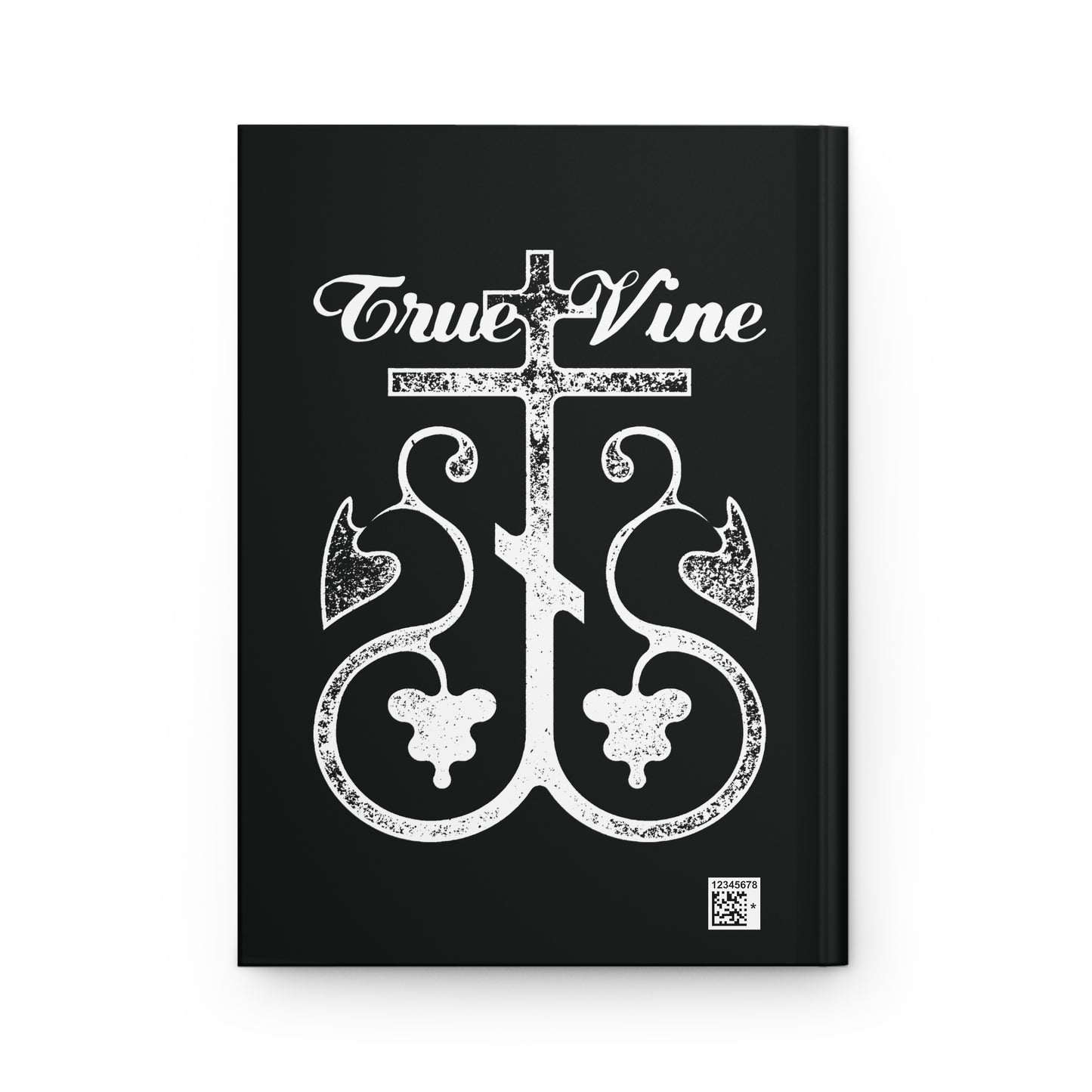 I Am the True Vine (John 15, Ezekiel 15) | Orthodox Cross with Grape Vine | Photocopy Effect | Orthodox Christian Hardcover Journal