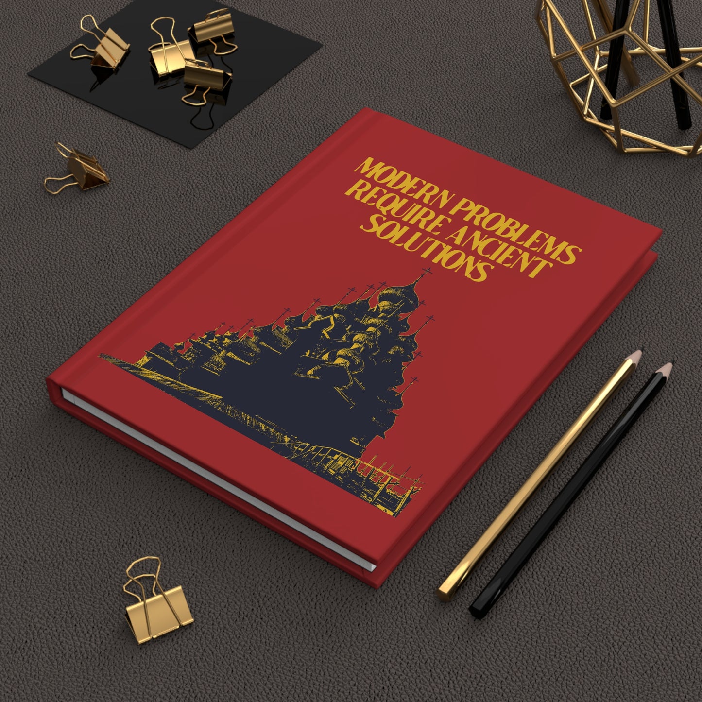 Modern Problems Require Ancient Solutions No. 1 | Orthodox Christian Accessory | Hardcover Journal