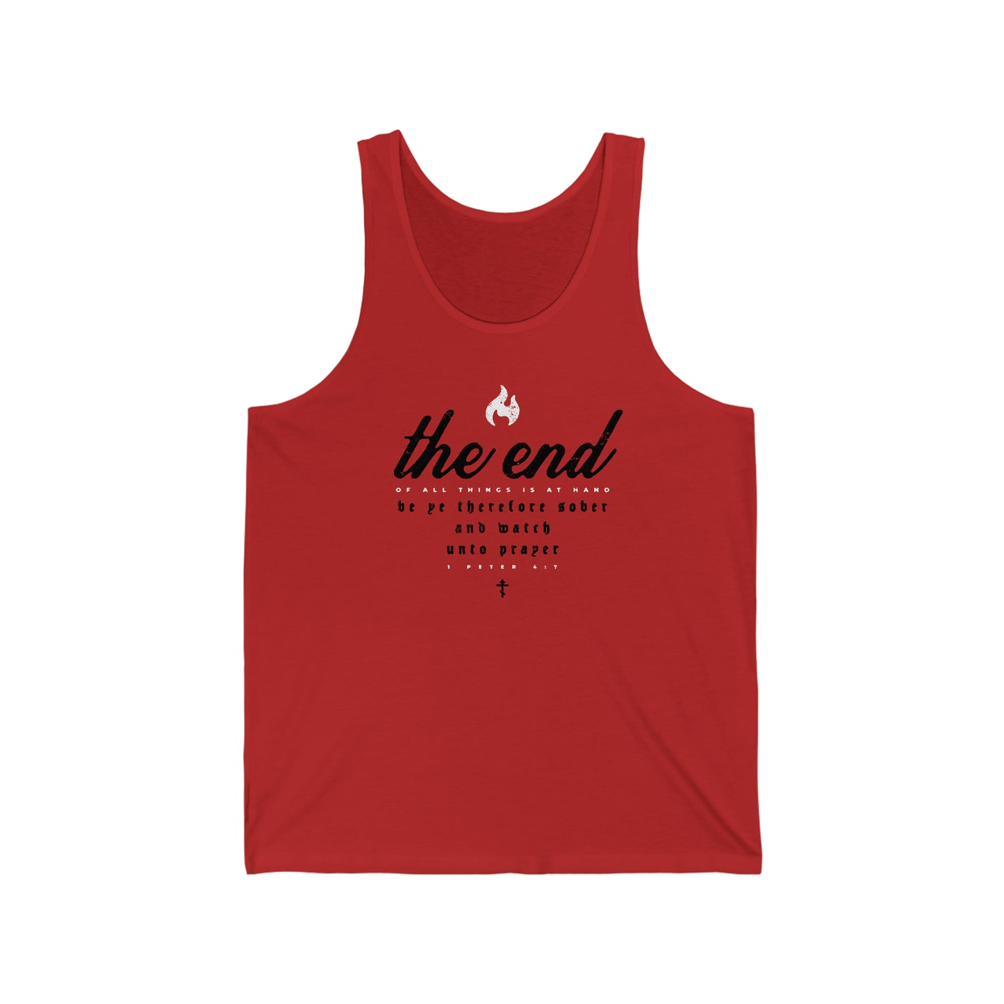 The End of All Things No. 5 | Orthodox Christian Jersey Tank Top / Sleeveless Shirt
