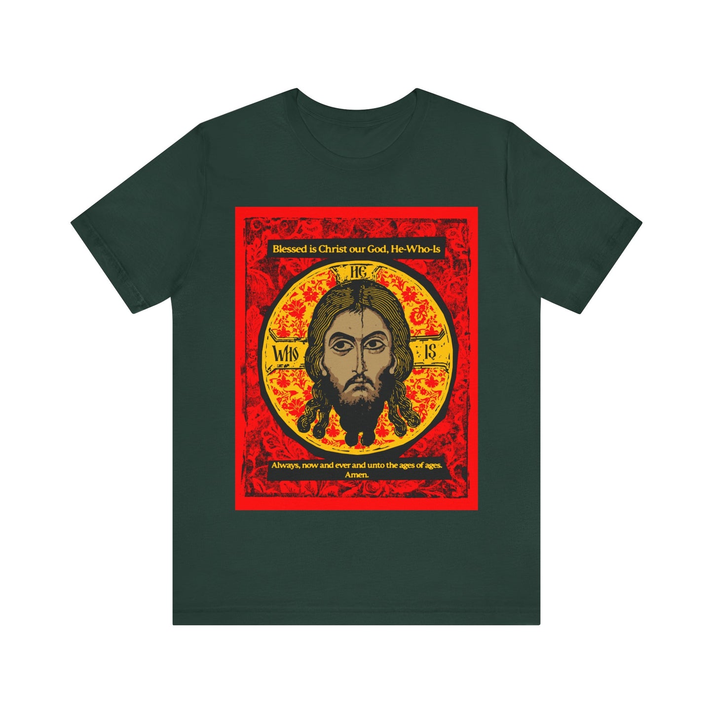 Icon Made-Without-hands (Mandylion/Image of Edessa) IconoGraphic No. 1 | Orthodox Christian T-Shirt