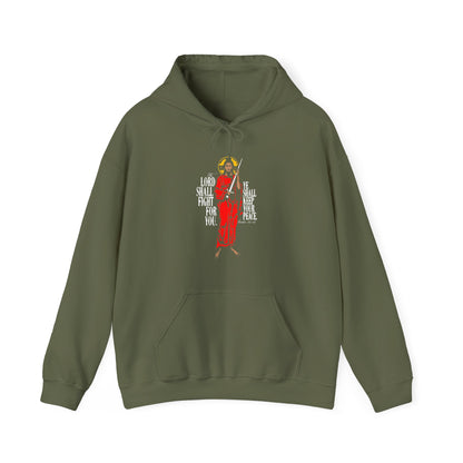 The Lord Shall Fight For You (Exodus 14:14) | Jesus Christ with Sword IconoGraphic | Orthodox Christian Hoodie